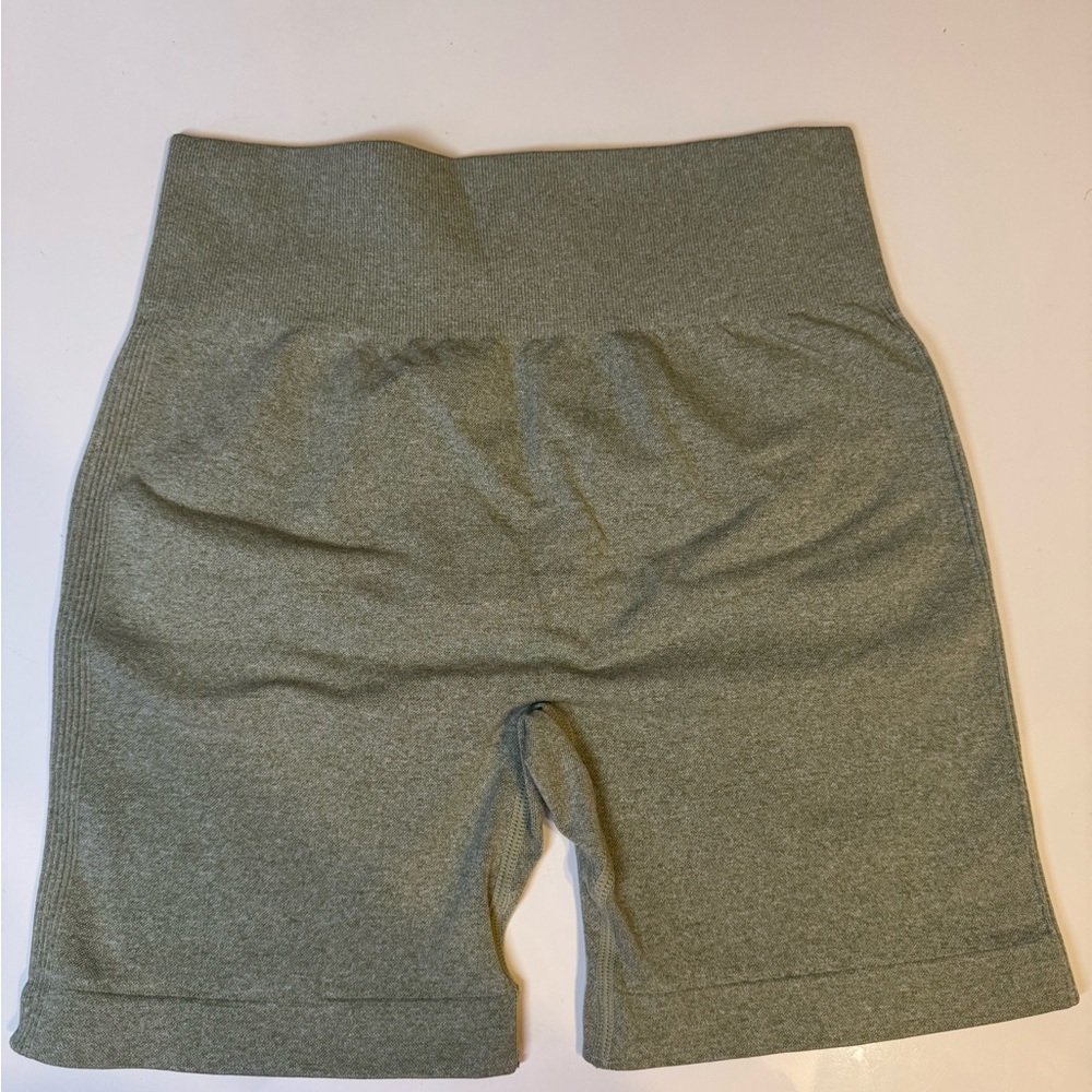 Green gym shorts